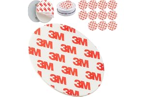 Magnethållare för rökdetektor Ersättningshäftplattor, 12 st, Ø 68 mm diameter, reparationsetikett för magnethållare, magnethå