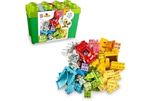LEGO DUPLO Classic Deluxe Brick Box 10914 Starter Set with Storage Box, Great Educational Toy for Toddlers 18 Months and up, New 2020 (85 Pieces)