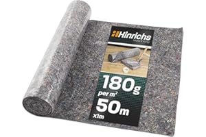 HINRICHS Włóknina Malarska z Powłoką Antypoślizgową, 1 m x 50 m