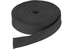 DMiotech Nylon Webbing Belt 10 Yard 25 Yard 50 Yard Length 1" 3/4" 2" 1-1/2" Width Nylon Straps for Sewing Luggage