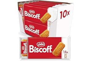 ‎BISCOFF Lotus Biscoff | Karamellisierter Keks | Einzeln Verpackte Kekse im 2er Pack | Nur Natürliche Inhaltsstoffe | Vegan | Ohne Farbstoffe oder Zugesetzte Aromen | 10x (14x2) | 2,17 kg