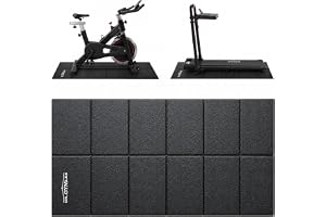 Dr. GYMLEE Walking Pad & Treadmill-matta, non-slip golvskydd med brusabsorption, PVC vikbar matta för matta och trägolv, 140 x 60 x 0,6 cm