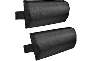 BAVOKON 2 almohadas para tumbona, repuesto para reposacabezas con banda elástica, almohada acolchada universal suave extraíble para silla salón gravedad cero, silla reclinable plegable para