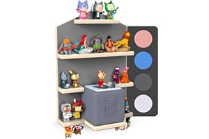 ‎LITTLE MOONSHINE Little Moonshine Shelf for Tonie Box and Tonies (The Original) – Shelf for Toniebox and up to 32 Tonies – Magnetic Wall Shelf for Tonies – 4 Colours to match the Toniebox.