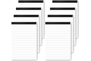 AIDUNMIS 8 Pack Notepads A6 Small Notepads Refills 4 x 6 In Memo Pads Lined Paper Pad Writing Note Pad 4 x 6” Scratch Pads Server Writing Pads Small Pocket Notebook with 30 Sheets in Each Pad for School Office
