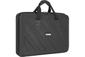 OUUTMEE Étui de Transport pour Contrôleur DJ, Compatible avec Pioneer DDJ-400/DDJ SB2 SB3/DDJ FLX4/DDJ-RB, Sac de Rangement Protecteur en EVA pour Contrôleur DJ Portable avec Poignées (Noir)