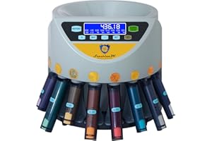 Contamonete Euro con funzione di impilamento in blister di Securina24 (grigio - Goldlabel - BGBLCD)