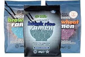 King Soba 3 Pack Organic and Gluten Free Mixed Variety Ramen Noodles