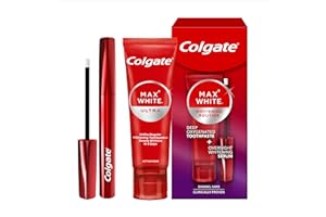 COLGATE - Kit de blanchiment dentaire - Sérum blancheur nuit et dentifrice Max White Ultra - 2,5ml + 75ml
