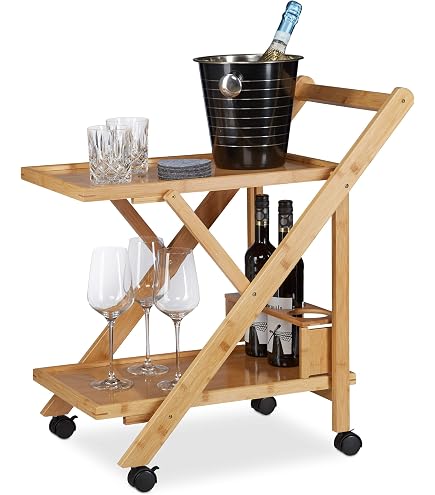 Il numero 1 del risparmio-CARRELLO DA CUCINA IN METALLO CON RUOTE 45X27X63 CM IN COLORE NERO