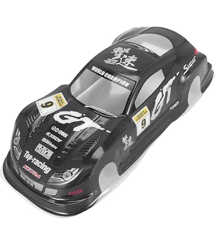 Oshhni Cadre de carrosserie de Voiture RC, Accessoires de Voiture, pièces d'empattement 1/10 260mm avec décalcomanies de décoration, Coque de carrosserie de