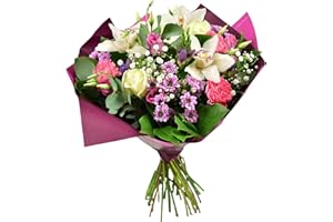 MORNING FLOWERS Sara Bouquet - Prime, Fresh Flowers Delivered, Next Day Prime UK Delivery, Special Birthday Bouquet is A Lovely Gift for All Occasion.
