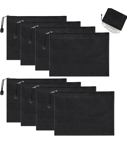 Srvauyea Geldtaschen Set 6 Stück - Wasserdichte Dokumententaschen A5 Format