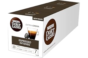 NESCAFÉ Dolce Gusto Espresso Intenso | 48 kapsułek kawy | ziarna Arabica i Robusta | smak czerwonych letnich jagód i różowych pieprzówek | kapsułki uszczelnione aromat | 3 x 16 kapsułek)