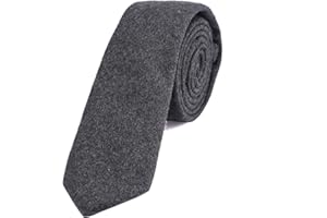 DonDon cravatta stretta da uomo 6 cm cotone