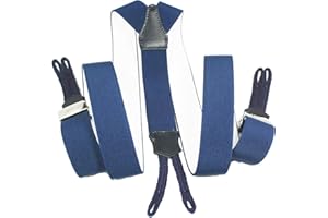 YEHMAN Bretelle Hercule Y à bouton Made in France à 120 cm pour Homme Femme ajustable