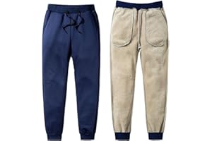 Jarseila Pantalon de Jogging en Polaire Homme Bas de Jogging d'hiver Survetement Pantalons de Sport Confortable Sweatpants Loisirs Pantalon Grandes Taille