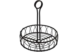 Spectrum Diversified Gewürzständer mit Drehverschluss Gewürzbehälter aus Stahl für Restaurants und Zuhause, Kaffeestation, Bürodekoration, rostbeständiger Gewürz-und Saucenhalter, Schwarz, M