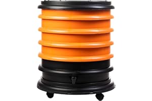 WORMbox | Vermicompostaggio 4 Vassoi Arancione | 64 Litri | Compost di Rifiuti Organici Compostiera Vermifuga Lombricompostiera | Lombrichi producono l'humus lombrico