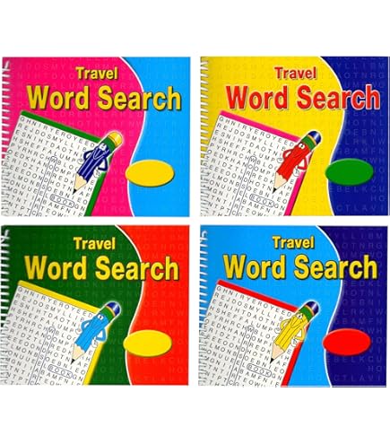 WF Graham Set Of 4 Large Print A5 Size 74 Page Word Search Puzzle Books