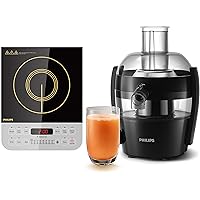 Philips Viva Collection Hd4928/01 2100-Watt Induction Cooktop (Black) & Philips Viva Collection Hr1832/00 1.5-Litre 500…