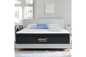 Molblly Matratze 180x200 7-Zonen Härtegrad H3 20cm Taschenfederkern, Anti-Allergie, Rückenentlastung, Kinder- und Erwachsenenmatratzen