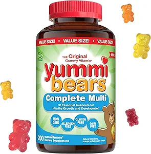 Hero Nutritionals Yummi Bears Multi-Vitamin & Mineral, 200-Count Gummy Bears