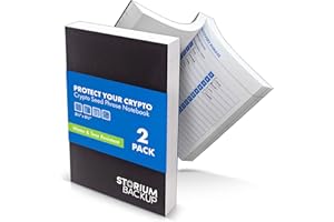 STORIUM BACKUP Storium Crypto Seed Phrase Storage Notebook - Waterproof Stone Paper Book - Keep Your Cryptocurrency Recovery Phrase Password Safe & Secure - Cold Storage Wallet Backup Journal - Pocket Size 2-Pack