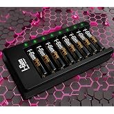 I-Gen G811 8'li Pil Şarj Aleti + 8 Adet AAA Pro 1100 mAh Şarj Edilebilir İnce Şarjlı Kalem Pilli Set 1.2V Ni-MH