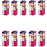10'lu Osram Value B40 4.9W 827 2700K Sarı Renk E14 Mum LED Ampul