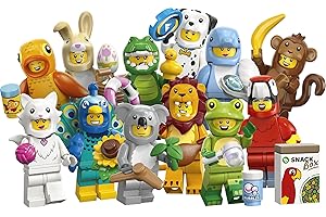 LEGO Minifiguren Tiere Serie 28 - Überraschungsbox - 1 von 12 Sammelfiguren - Figuren inkl. Löwe, Häschen, Katze & Delfin - Mitgebsel Kindergeburtstag für Jungen & Mädchen ab 5 Jahren - 71051
