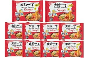 YIJIA Variedad de saboresInstant Noodle Tallarines - Ramen Fideos Instantáneos - Sabor Picante Pack 10