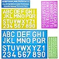Luksuriøst Letters and Numbers Alphabet Templates, Letter Stencils, Pack of 5(Random Color)
