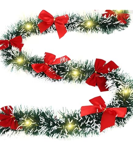 Guirlande Lumineuse à Piles 10 LED (2,25 M) Flocons En Papier Blanc Chaud - Déco De Noël Pour La Maison - 2
