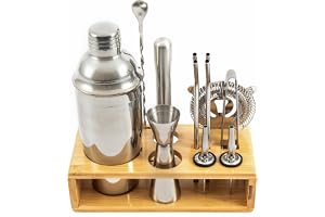 Hanseküche Cocktail Set – 825 ml Boston Shaker i rostfritt stål, lätt att öppna & utan fastnål, professionell cocktail shaker