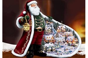 MXJSUA bricolage 5D diamant peinture par numéro Kits forage complet strass photos Arts artisanat maison décoration murale père noël 30x40 cm