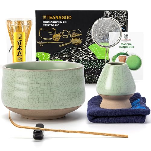 TEANAGOO Matcha-Set mit Besen & Sieb