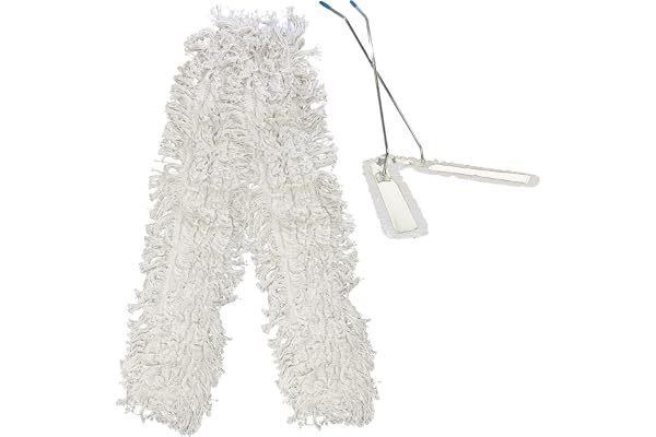Têtes de rechange pour balai à franges - 100 cm de long - Pour nettoyage de grandes surfaces