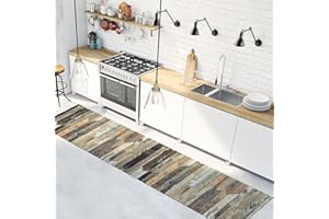 CREARREDA Tappeto Cucina in Vinile Passatoia Cucina Tappetino da Cucina Antiscivolo Lavabile con un Panno con Stampa 100% Made in Italy