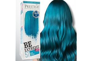 Vip's Prestige Be Extreme Tóner Semi Permanente para Pelo, Color Laguna azul 57 - Sin Amoniaco, Sin Parabenos y PPD