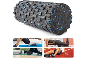 Pizsieat Foam Roller con 3D-Massaggio Texture | 33x14 cm | Rullo Massaggio Muscolare Trigger Point per Alleviare la Tensione Muscolare, Durezza Media, per la Schiena, le Gambe, i Glutei, il Collo