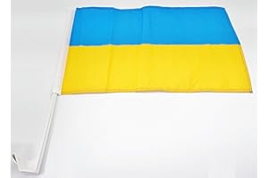 IDM Autofahne, Carflag Ukraine, Ukraina, 2 er Set