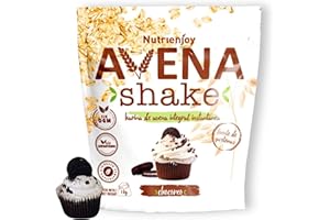 NutriEnjoy - Avena Shake 1Kg | Copos de Avena Integral Molidos | Harina de Avena Sabores | Avena en Polvo | Harina de Avena Integral | Avena Instantánea Sabores Deliciosos (Chocoreo)