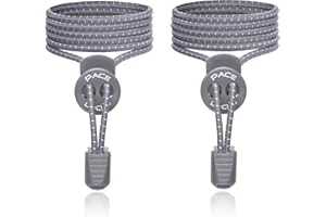 ALPHAPACE Pace Locks – elastyczne sznurówki, sznurowadła bez wiązania, zapięcie typu slip-on, dla sportowców, młodzieży i osób starszych, 120 cm