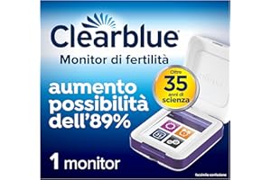Clearblue Monitor Di Fertilità Avanzato, Test Di Ovulazione E Gravidanza, Aumenta le Probabilità di Rimanere Incinta – 1 Monitor Sensibile al Tatto (Stick di Test Venduti Separatamente)