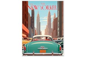POSTERLOUNGE The New Yorker II Plakat nobelart 50 x 70 cm Turkusowy Obrazy Dekoracja ścienna