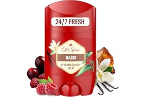 Old Spice Oasis Dezodorant w sztyfcie dla mężczyzn 50ml, świeżość 24/7 przy codziennym stosowaniu, długotrwały zapach o jakości perfum, ochrona przed nieprzyjemnym zapachem, 0% soli aluminium
