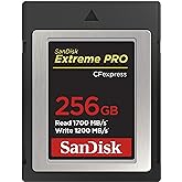 SanDisk Extreme Pro CFexpress hafıza kartı Tip B 256 GB (1.700 MB/s okuma, 1.200 MB/s yazma, RescuePRO Deluxe, sorunsuz RAW v