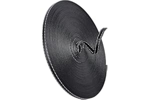 GORGECRAFT 10M Double Face Bande de Cuir Sangles Cordon Plat DIY Bracelet en Cuir Chaîne pour la Fabrication de Sangle de Sac Artisanat Ceinture en Cuir Poignées de Meubles (Noir)