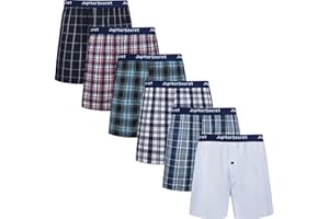 JupiterSecret Herren Boxershorts Baumwolle Unterhosen Männer 6er Pack Große Amerikanische Boxershorts (S-6XL)